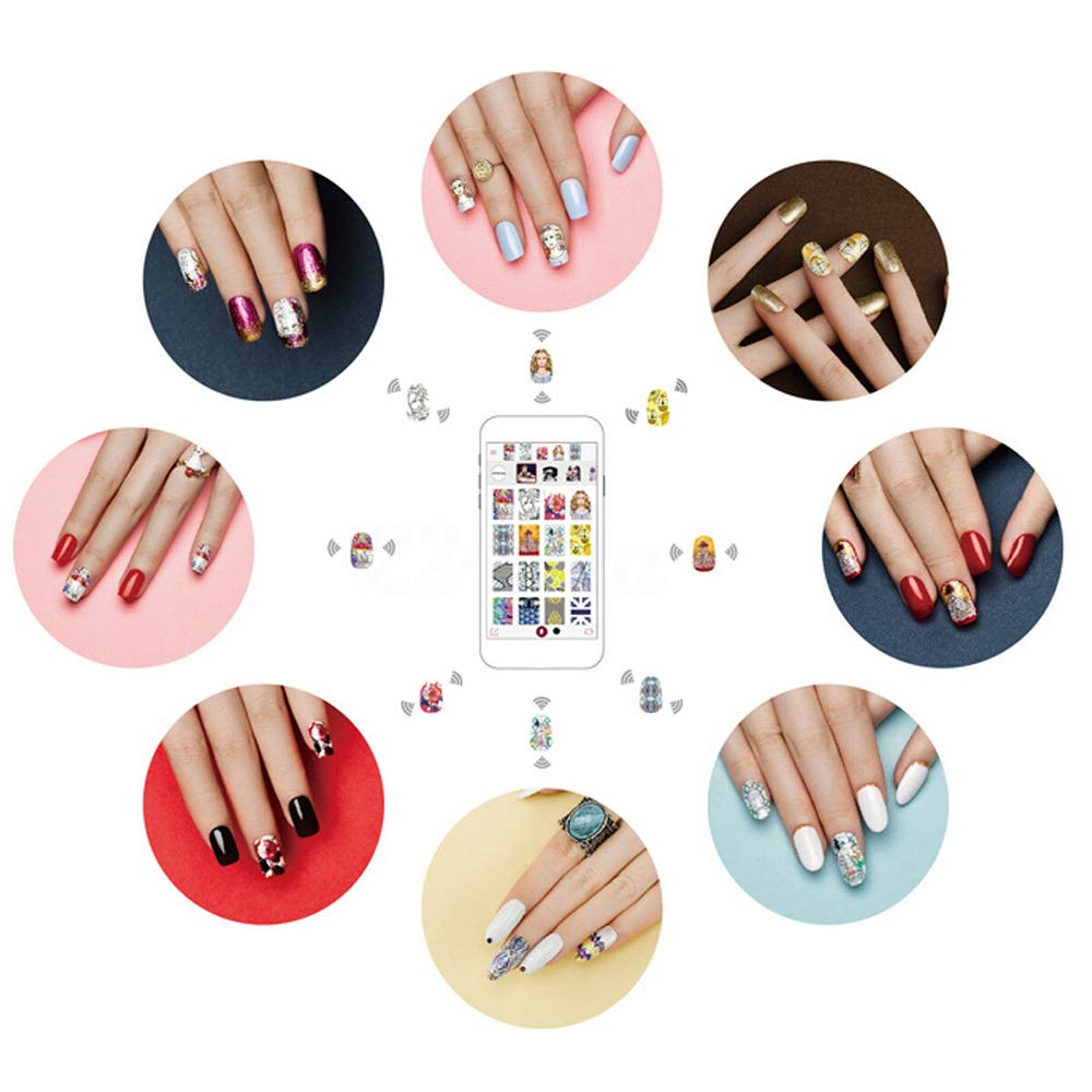 Amazon.com : Multifunction Portable Nail Art Printers Machine Transfer  Picture Nails Machine - Wifi Wireless Easy All-Intelligent 3D Nail Printers  Over 800 Pictures Pink : Beauty & Personal Care