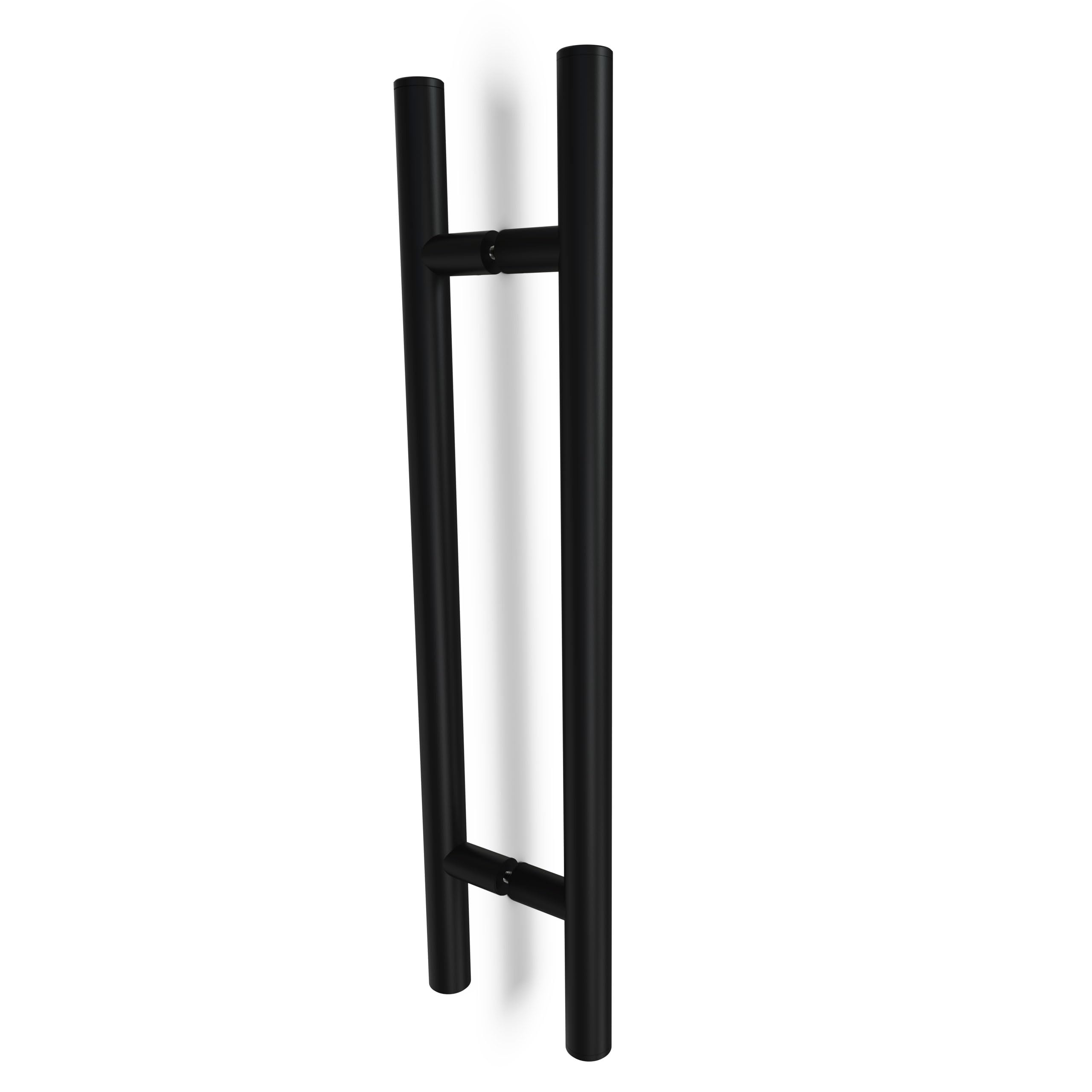 Oppali Powder Coated Black (Ral 9005) Black Stainless Steel 304 Entrance Door Pull Handle | Handle Diameter 30Mm | Round T-Bar | 100Cm Total Length
