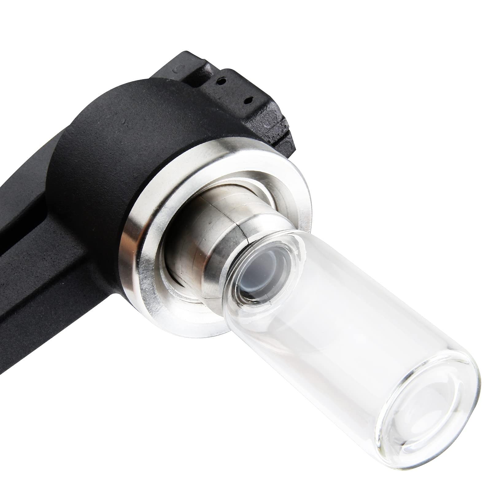 Crimpatrice manuale for sigillare le fiale, tappatrice manuale durevole/facile da usare, piegatrice for fiale da 20 mm + 100 fiale in vetro borosilicato (10 ml) + 100 coperchi in alluminio + 100 tappi