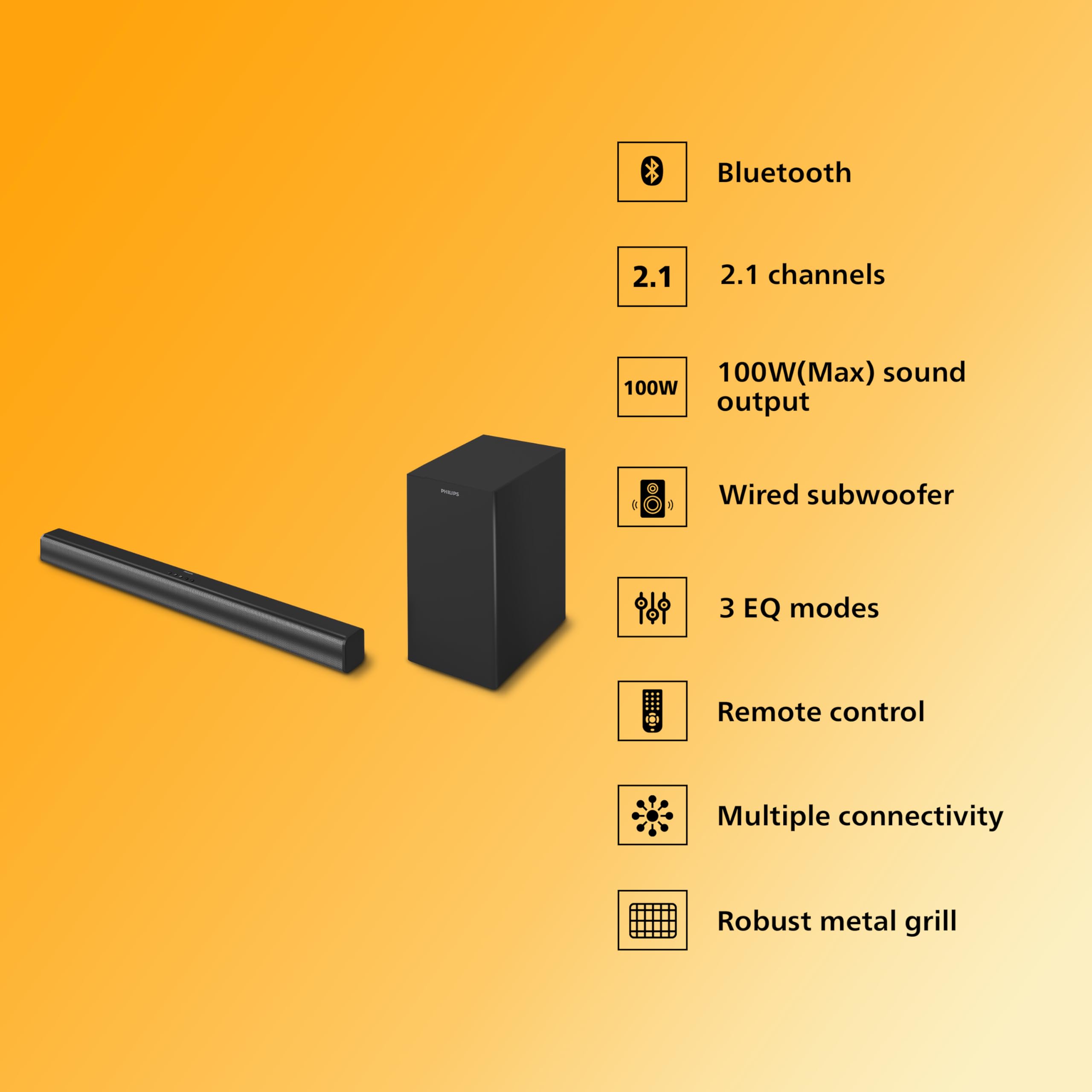 Philips 2.1 Ch 100 W Max