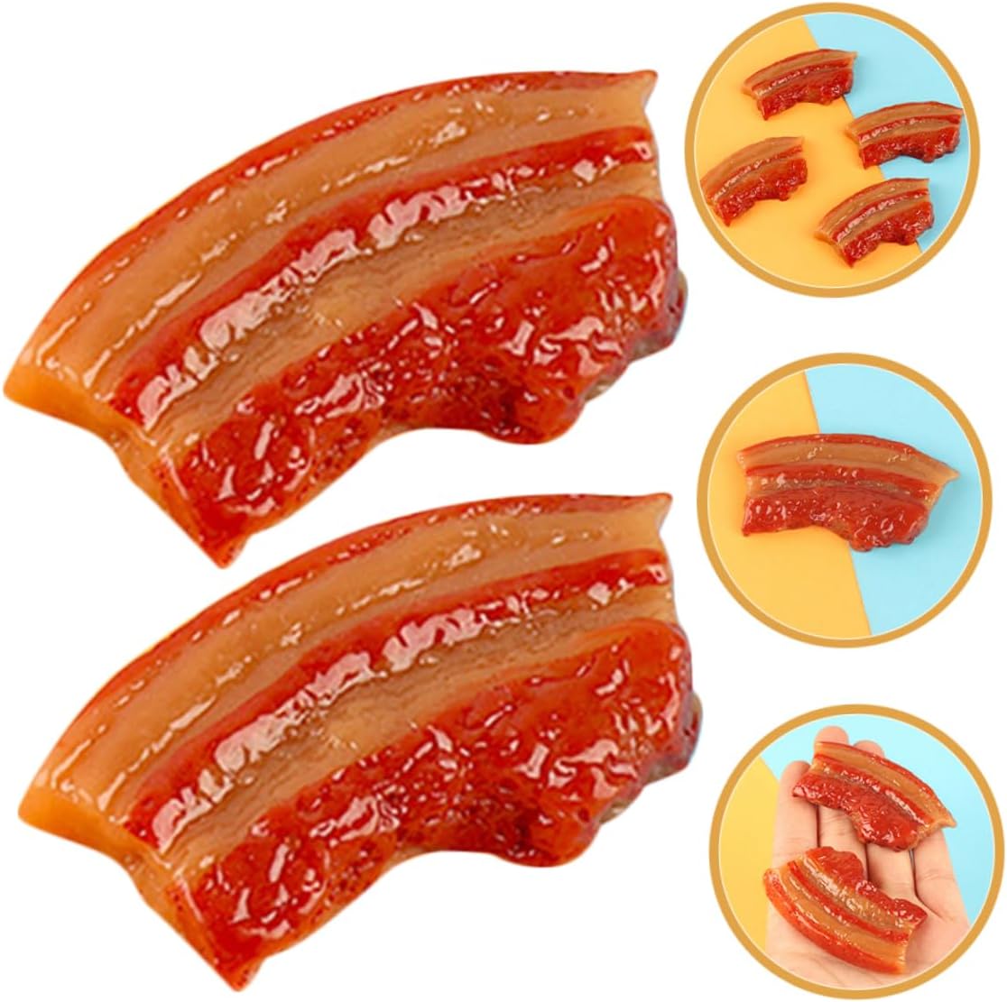 5pcs Multi-Purpose Meat Model Meat Simulation Decoration Realistic Food Toy for Kitchen Restaurant Photography