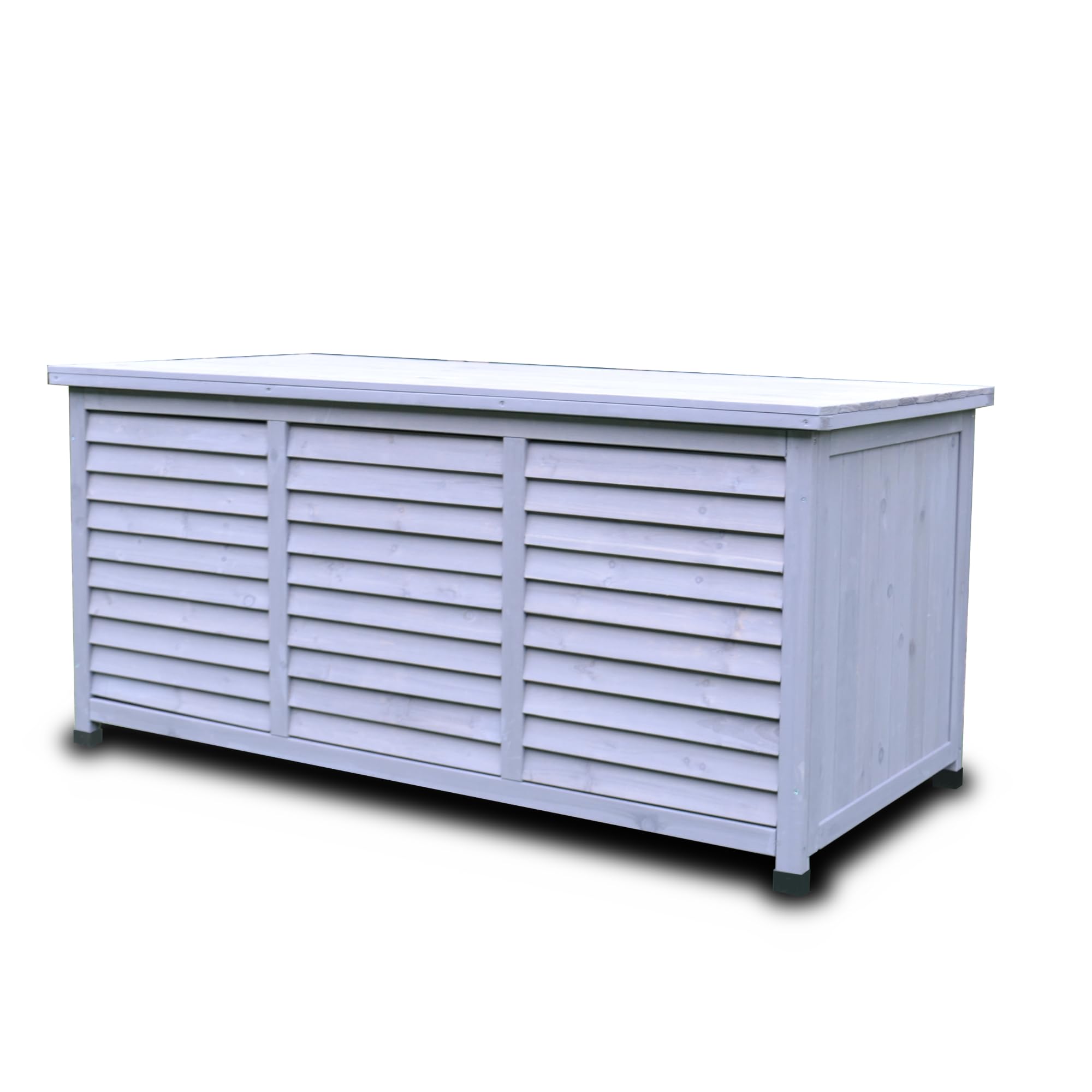 Holz Aufbewahrungsbox Gartenkiste Gartenmöbel | 1300x640x600mm | Rijoka