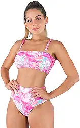 Biquini MVB Modas Top Faixa Hot Pants Cintura Alta