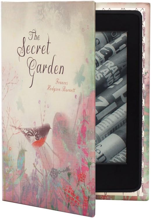 Kindle Paperwhite Case (inc All New Versions) Book Cover Style (Secret Garden)