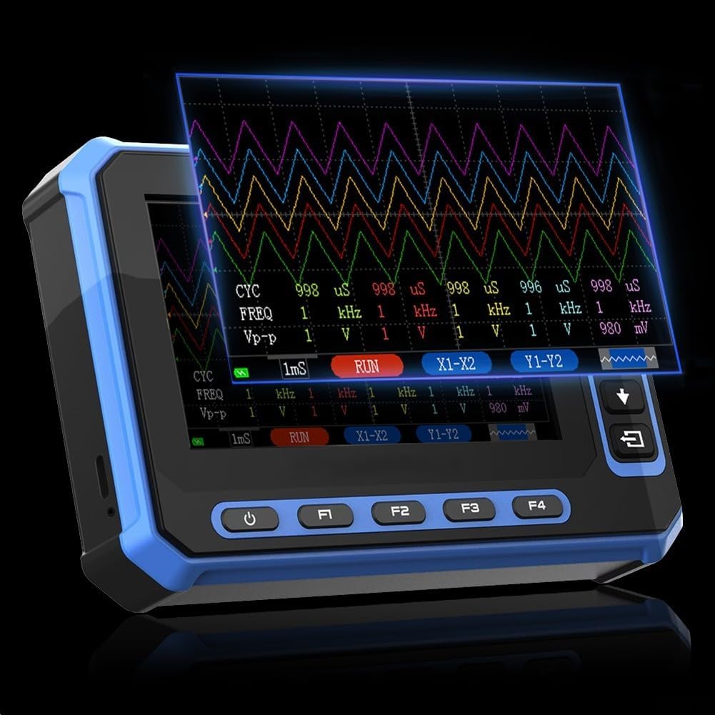 Osciloscopio digital de 5 canales, 3 MSps, portátil, osciloscopio digital