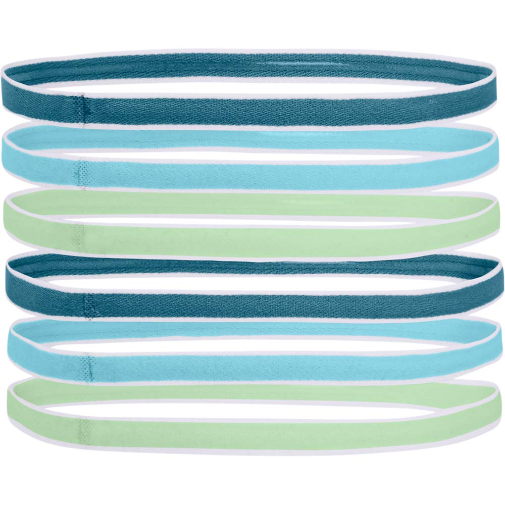 Under Armour Damen UA Mini Headbands (6pk) 6er-Pack elastische Haarbänder, rutschfeste Stirnbänder für Frauen im praktischen 6er-Set