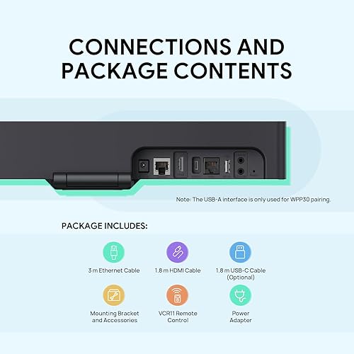 Miniatura 5 de Yealink Cámara web UVC20 1080P Full HD Cámara con micrófono Sistema de cámara de sala de conferencias con Teams Zoom y Skype Empresarial Certificado