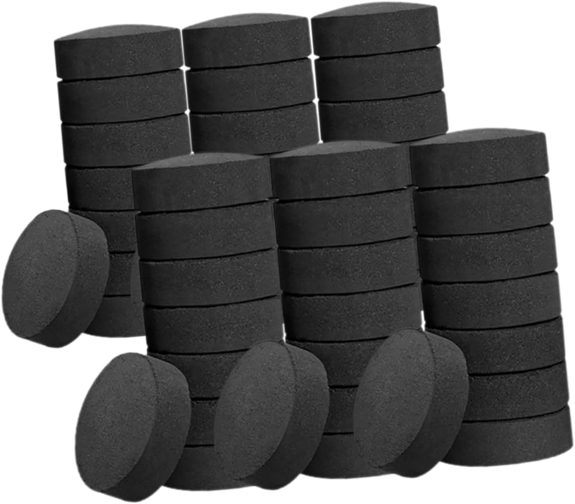 70pcs Charcoal Tablets Multifunctional Charcoal for Camping BBQ Outdoor Use Quick Lighting Odorless Easy to Use for Fire Pits Grills Survival Activities