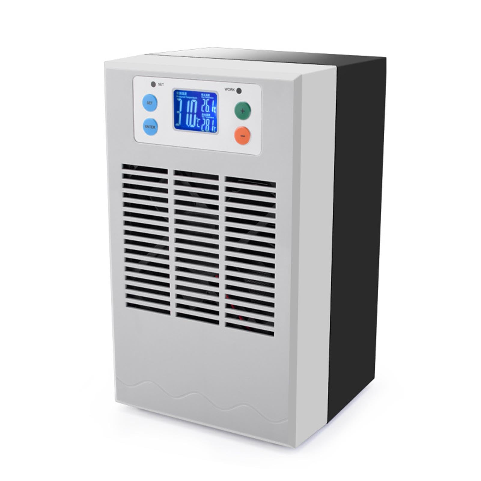 Enfriador de acuario de 30 l, 100 W, enfriador de tanque de peces para hidroponía, compresor silencioso de refrigeración y calefacción para la cría de peces y camarones