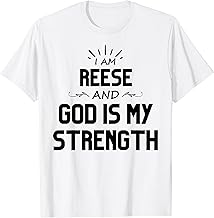 Motivational Saying I Am Reese Jesus is My Superhero Men T-Shirt