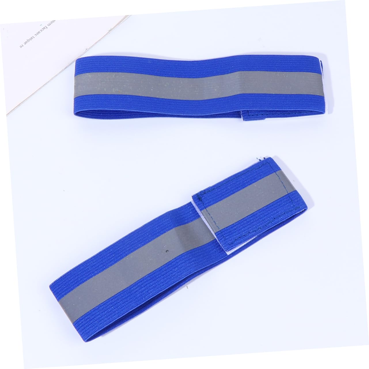 INOOMP 24piezas Brazaletes Reflectantes De Seguridad para Correr y Ciclismo Luminiscentes para Actividades Nocturnas para Jogging y Senderismo Azul