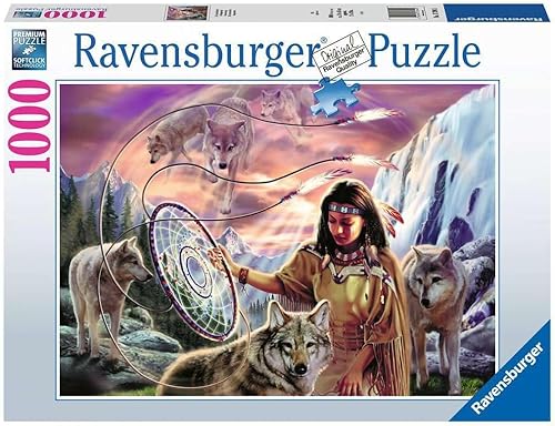 Roll Over Image to Zoom in Ravensburger Puzzle 17394 The Dream Catcher - Rompecabezas de 1000 piezas para adultos y niños a partir de 14 años