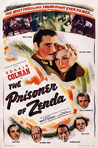 The Prisoner Of Zenda Us Poster Art From Bottom Left David Niven C Aubrey Smith Raymond Massey Mary Astor Douglas Fairbanks Jr Madeline Carroll Ronald Colman 1937 Movie Poster Masterprint (11 x 17)