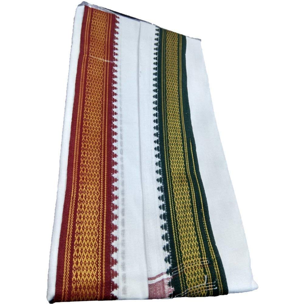 Dmitry Pure Cotton Handloom Super Soft Gamcha - White Color & Full Size Exclusive 1
