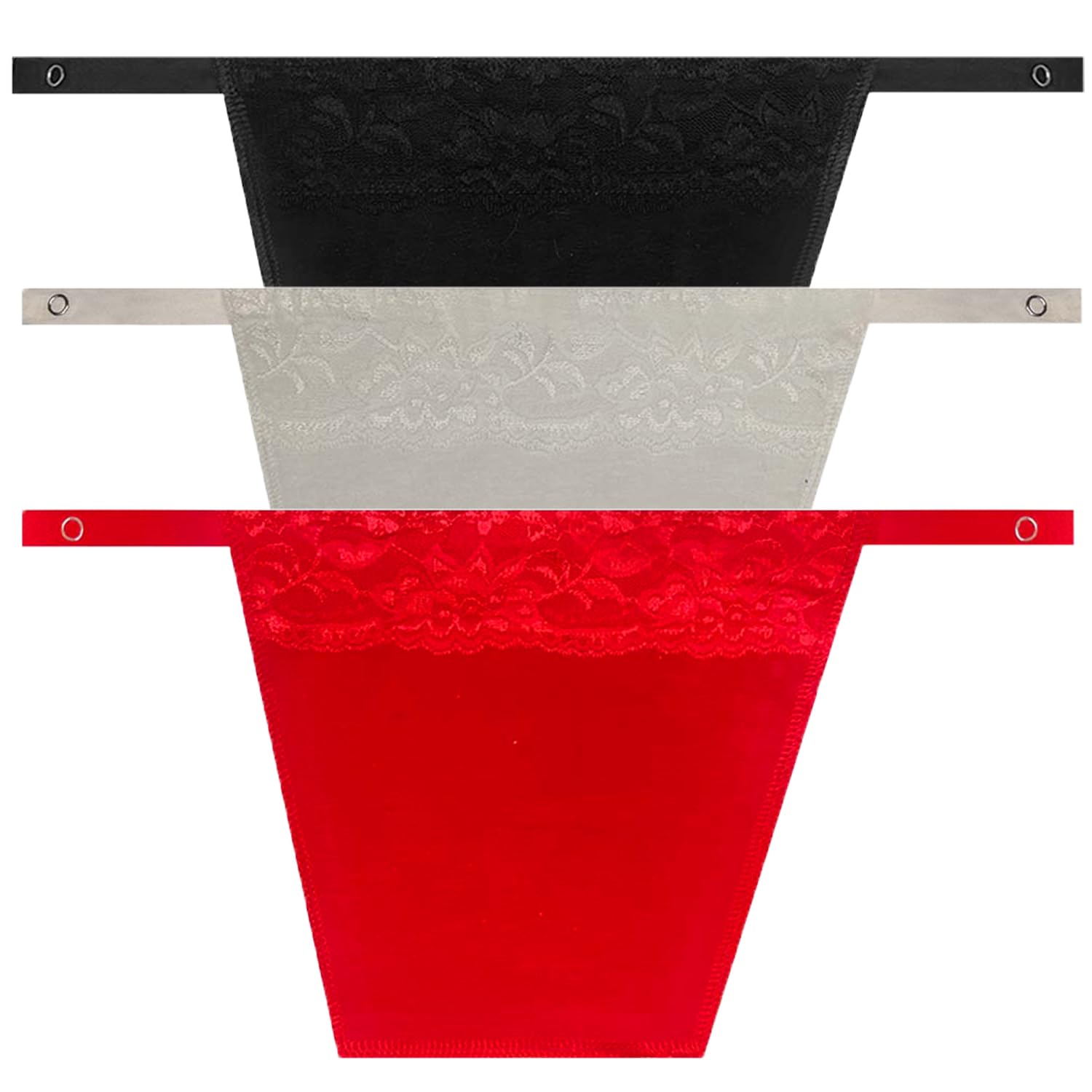 Shoppy Villa - Cotton Clip On Camisole for Women Mock Lace | Cleavage Cover | Deep Neck Cover Up Inners Cami Secret | Slip for Women Inner | Free Size | Set of 3