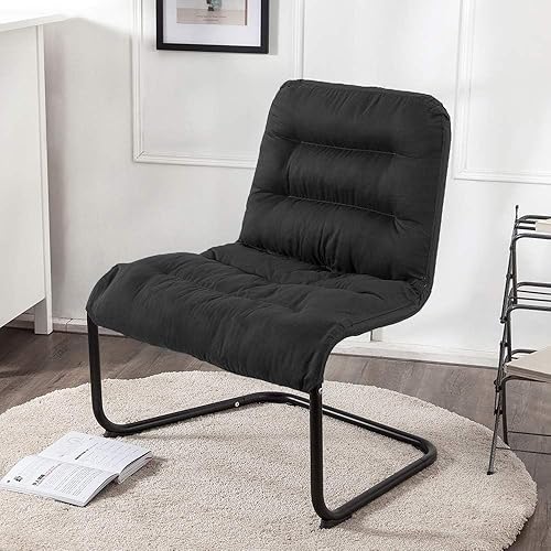 Vista 23 de Tumbona Zenree de lujo, acolchada, de gran tamaño, cómoda, plegable con cojín suave