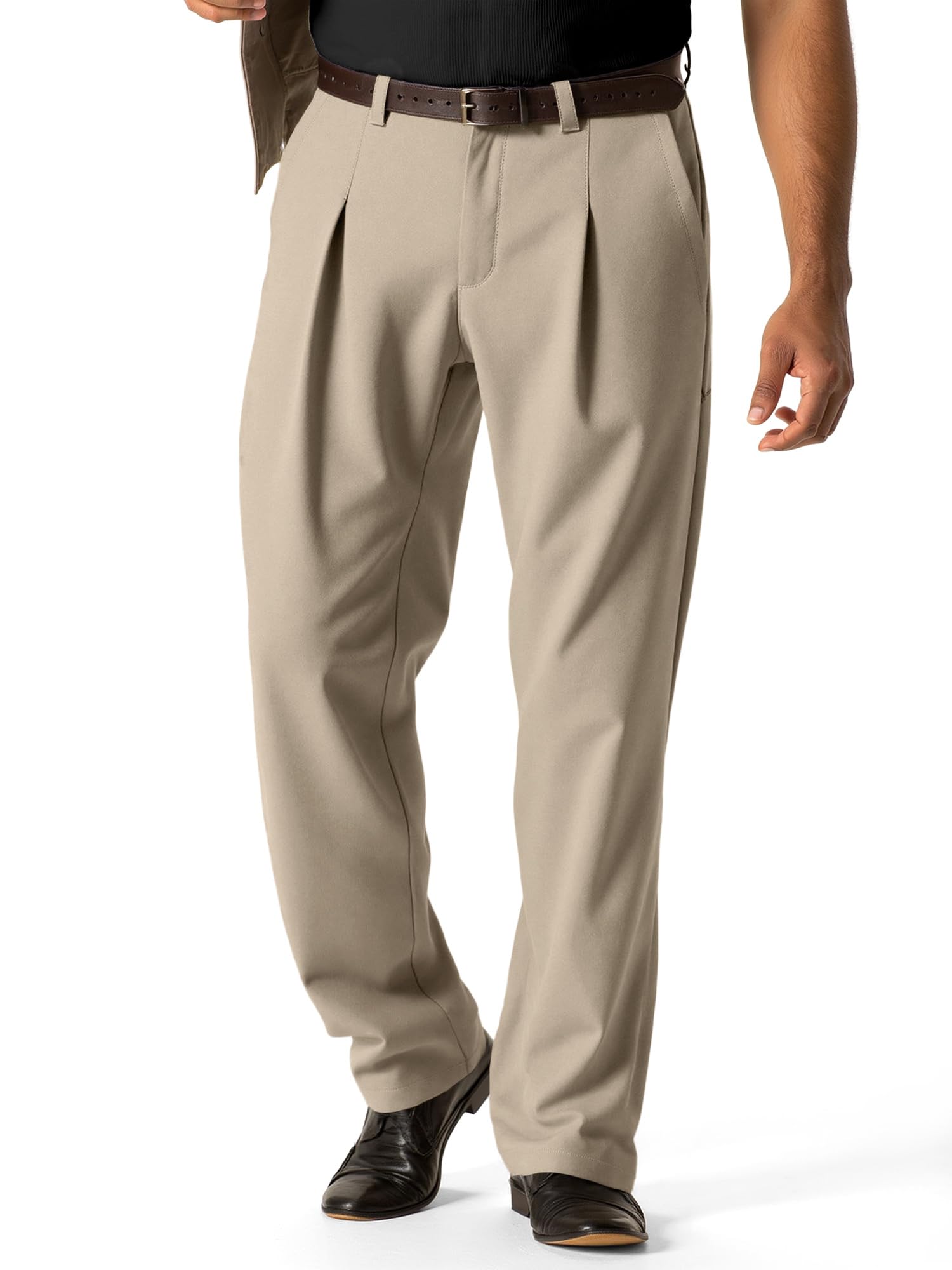 JMIERR Chino Hose Herren Baggy Anzughose Regular Fit Casual Sommer Weite Hose Herren Stretch Stoffhose Baggy Jogginghose Freizeithosen für Männer