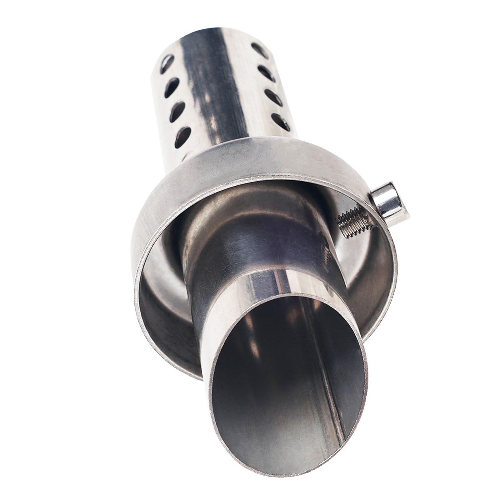 Larcele Endschalldämpfer für Motorrad, 48 mm, verstellbar und zerlegbar, universell, geneigter Endschalldämpfer XSQ-01