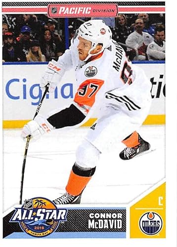 2018-19 Panini NHL Stickers Hockey #534 Connor McDavid Pacific Division All Stars Official 2 1/2 Tall x 2 Inch Wide NHL Album Sticker