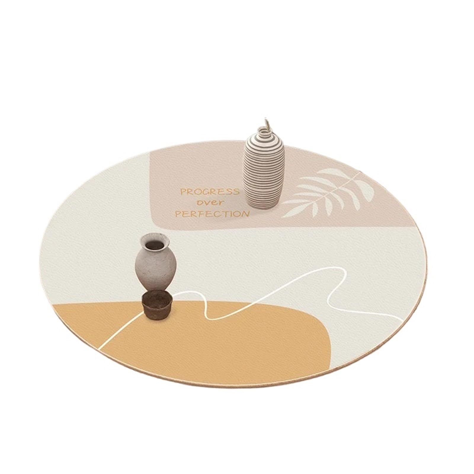 Nappe ronde imperméable en cuir épais diamètre 130cm WM8