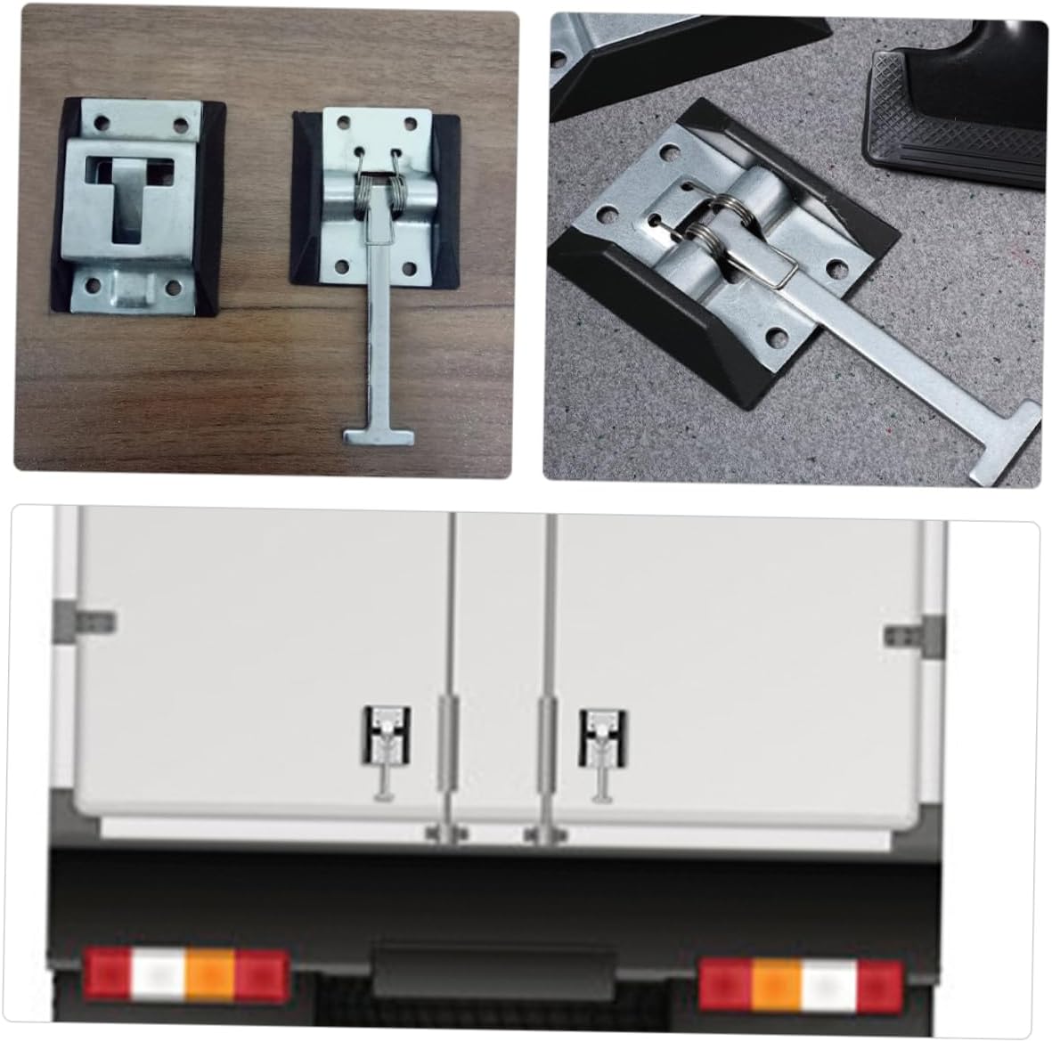 4 Sets Trailer Door Holders Durable Cargo Latch Replacement for Rv Truck and Container Use Easy Installation Without Tools
