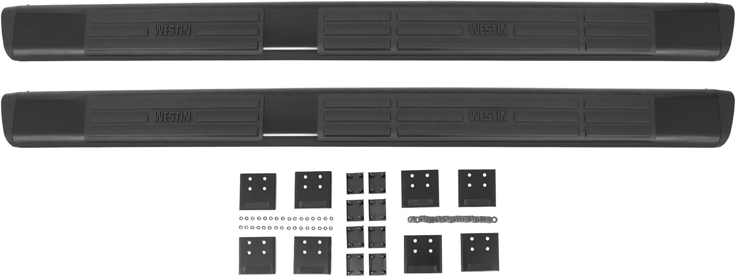 Westin 22-6025 Premier 6 Oval Nerf Bars 75 in. Black Pair