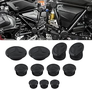 NICECNC 11pcs Motorcycle Frame Hole Caps Plug Compatible with BMW R1200GS LC R 1200 GS LC Adventure R1250GS R 1250 GS Adventure 2014-2021 2020 2019 2018 2017 2016 2015 2014 2013