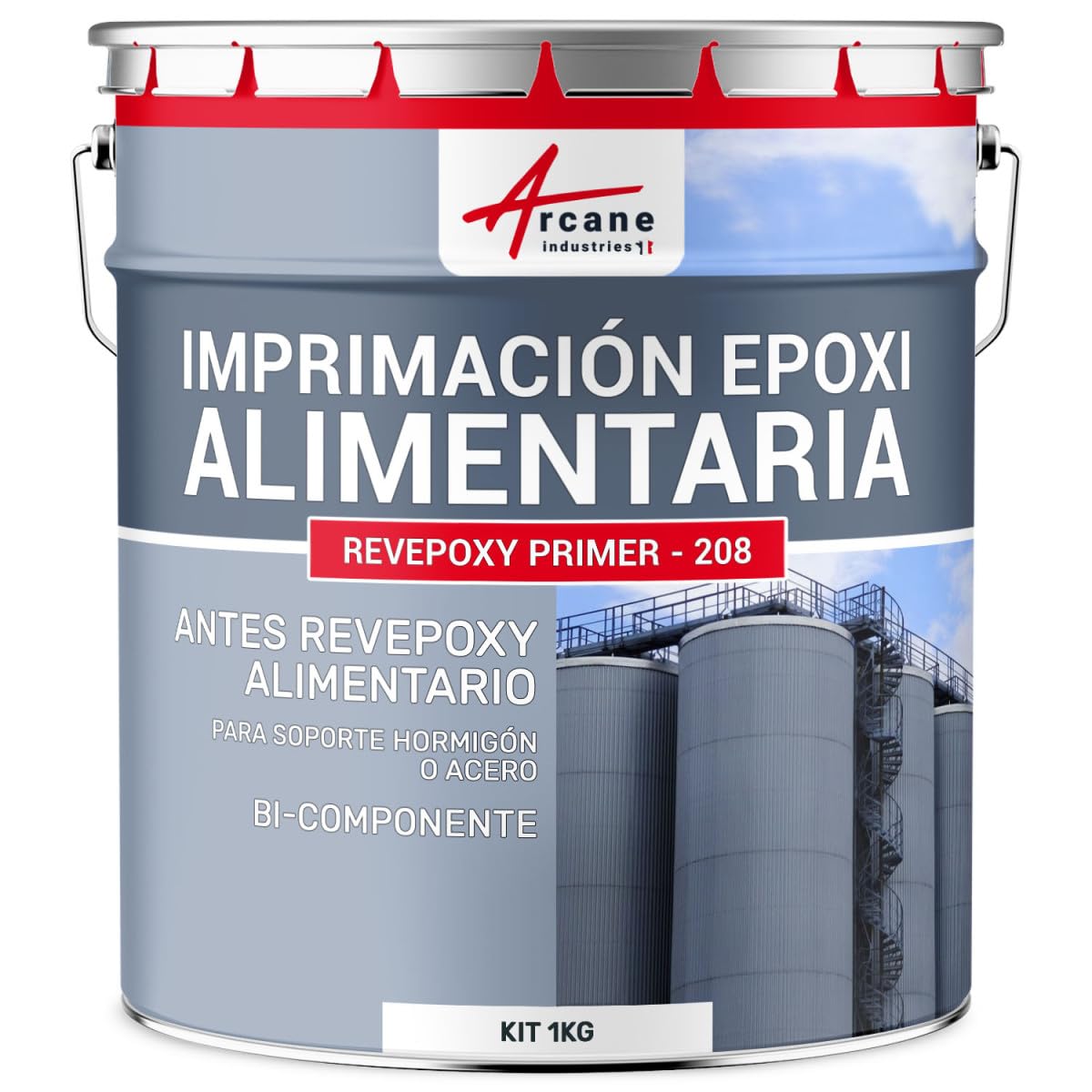 Imprimación para pintura alimentaria en tanques de hormigón o acero que contienen alimentos - REVEPOXY PRIMER - 208 - - ARCANE INDUSTRIES