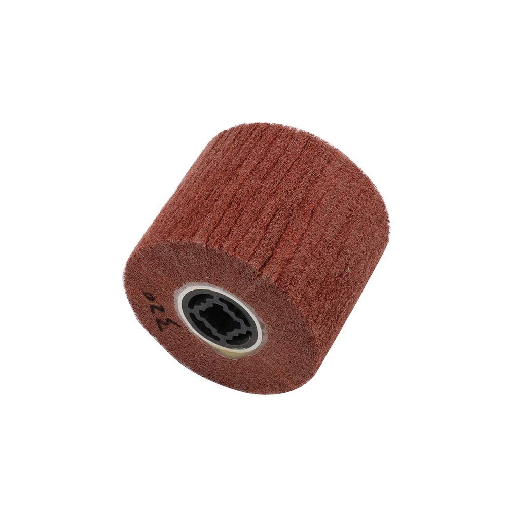 Filc do tarczy polerskiej 1Pc włóknina ciągnienie drutu tarcza polerska nylonowa podkładka ścierna szczotka listkowa 120x100mm 40/60/80/120/180/240/320/400/600 Grit(60grit,320grit)
