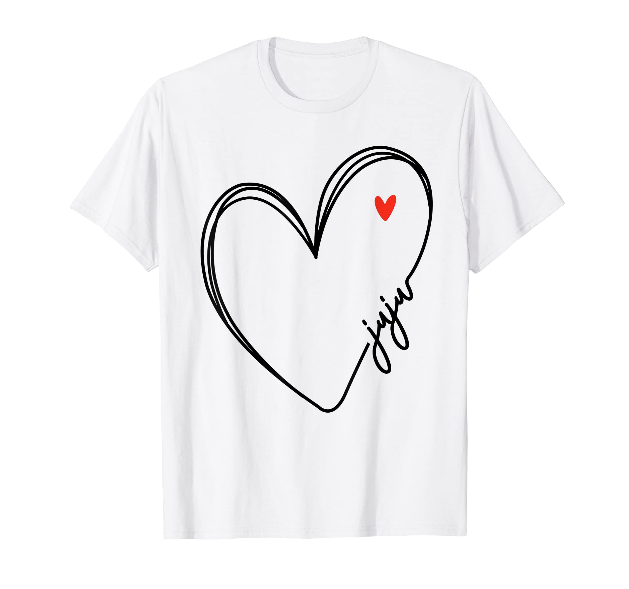 Cute juju With Heart Girl Women Mom Mother T-ShirtOEKO-TEX STANDARD 100