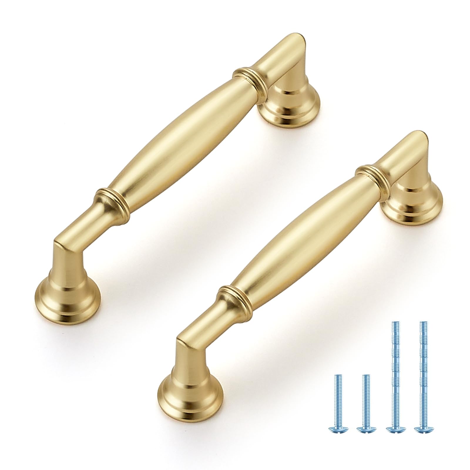 HOME EDIT 10 Pack 5 Inch Champagne Bronze Cabinet Handles Solid Zinc Alloy Pulls for Kitchen, Dresser, Closet & Bathroom Cabinets Hardware — view 18