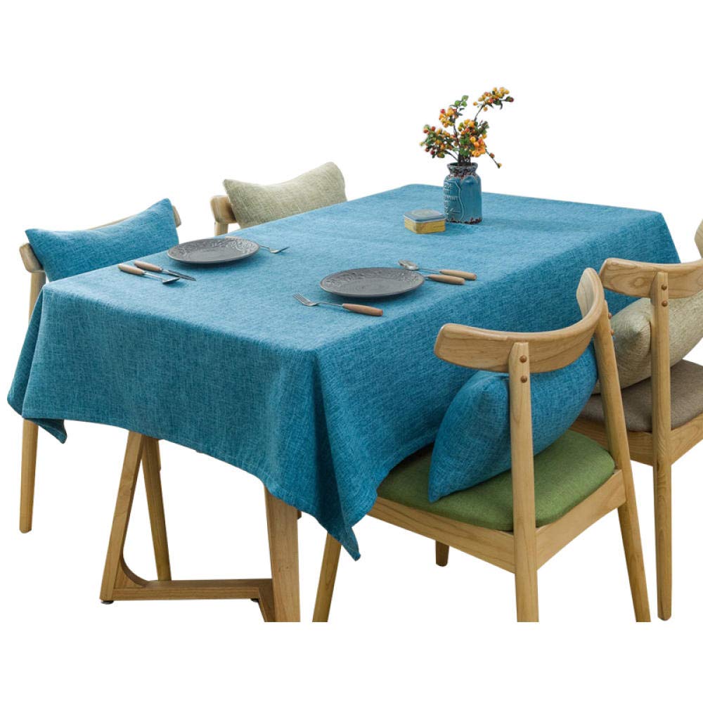 Tovaglia Cucina Tovaglie Antimacchia Rettangolare Thick Cotton Linen Semplice Uso Interno Ed Esterno Purple 90 × 140cm