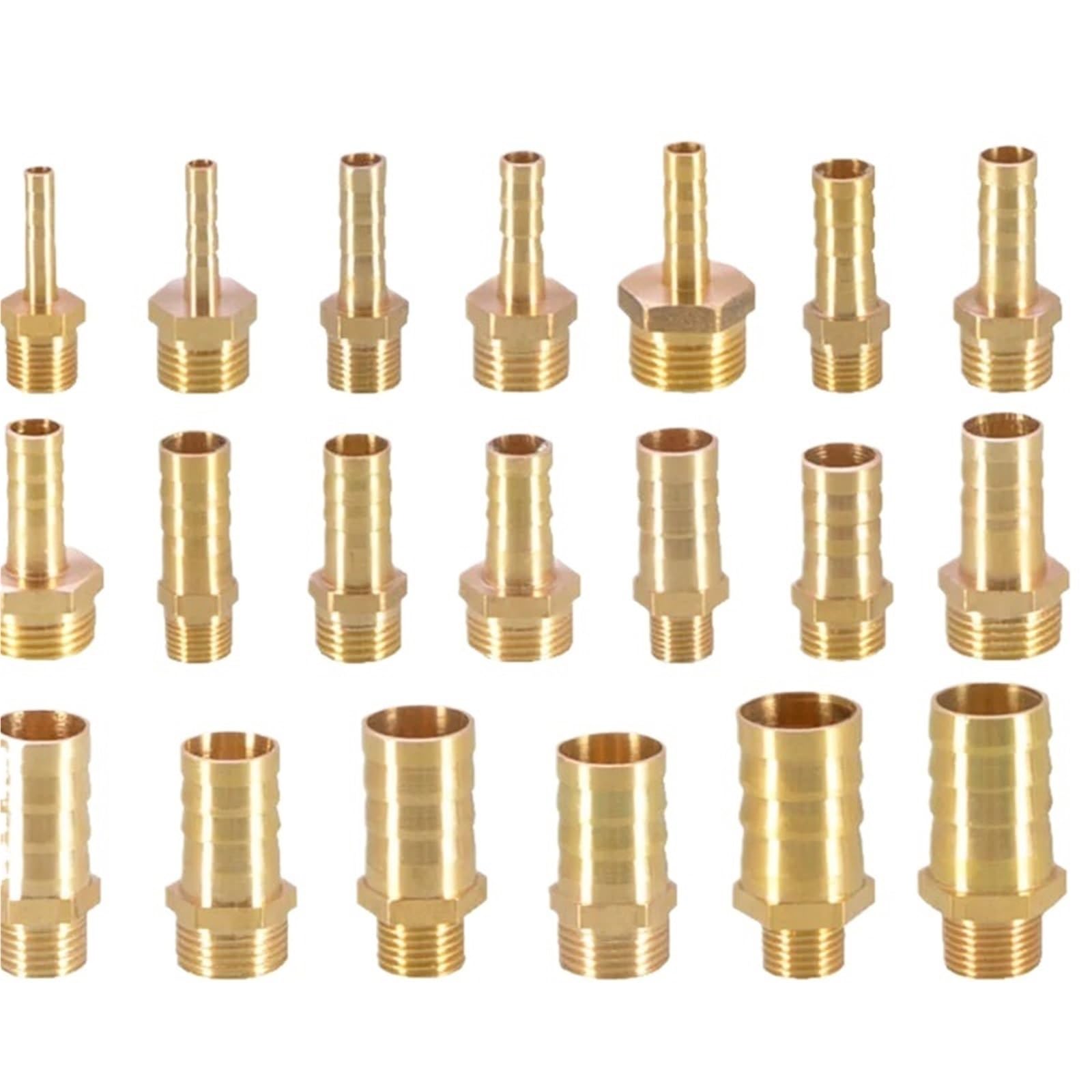 Wattsbvd Women's 1/2 Pcs 4Mm 6Mm 8Mm 0Mm 2Mm 4Mm 6Mm 9Mm 25Mm 32Mm Hose Barb /8" /4" 3/8" " 3/4" " Bspt Brass Pipe Fitting Connector(6Mm,")