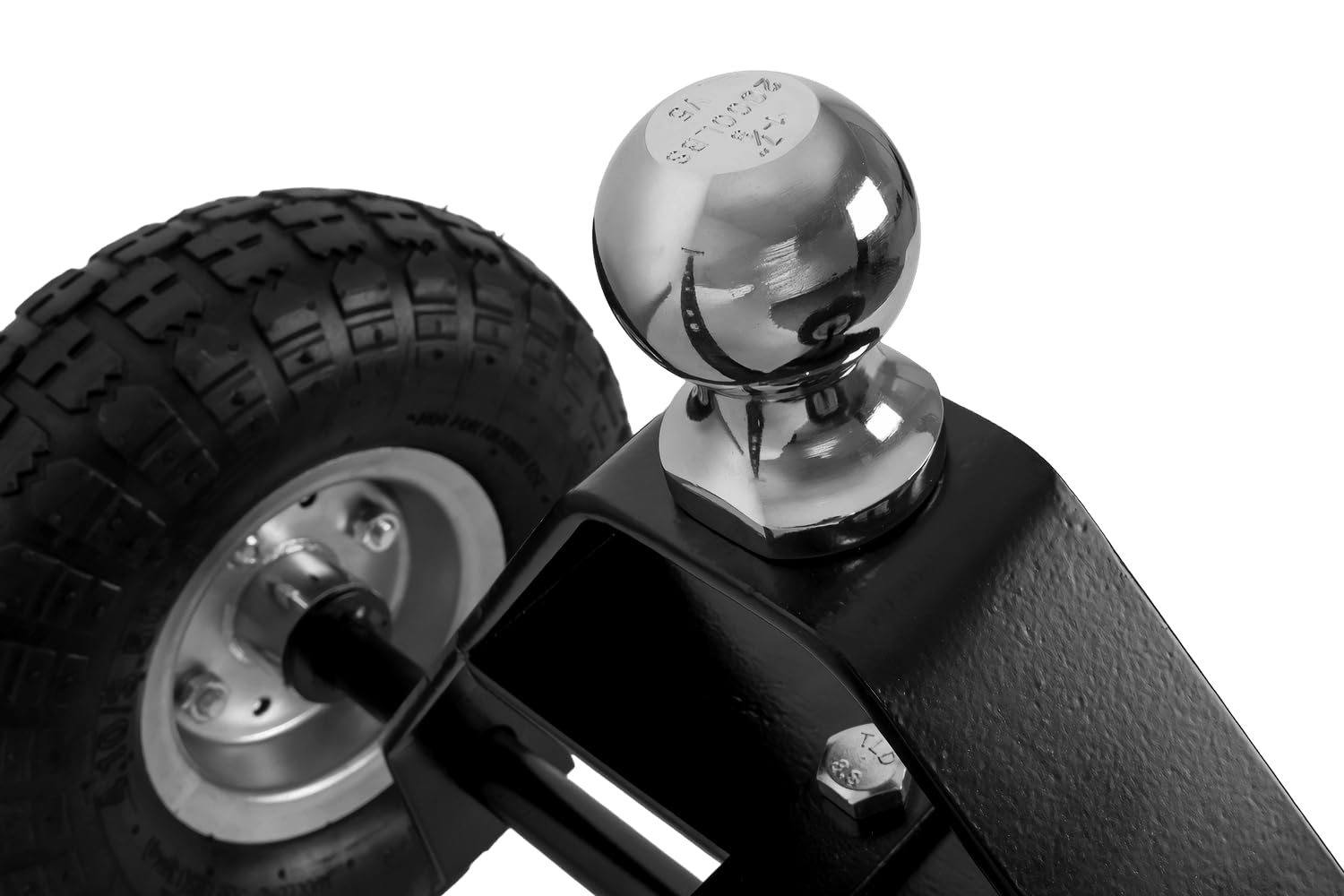 UNITRAILER Carro de Maniobra para Remolque de 270 kg con Bola de 50 mm | Estructura de acero con ruedas neumáticas de 10 pulgadas. Para mover caravanas, remolques de motos y barcos en garajes.