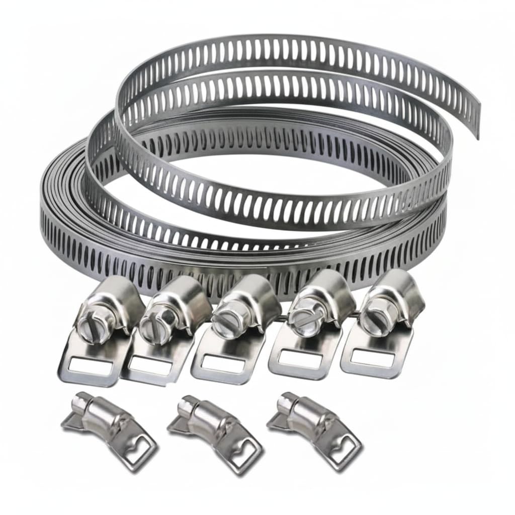 Draper Hose Clamp Jubilee Clip Set 8mm Wide x 3m Long Clamping Band Clamps Clips - 68267C