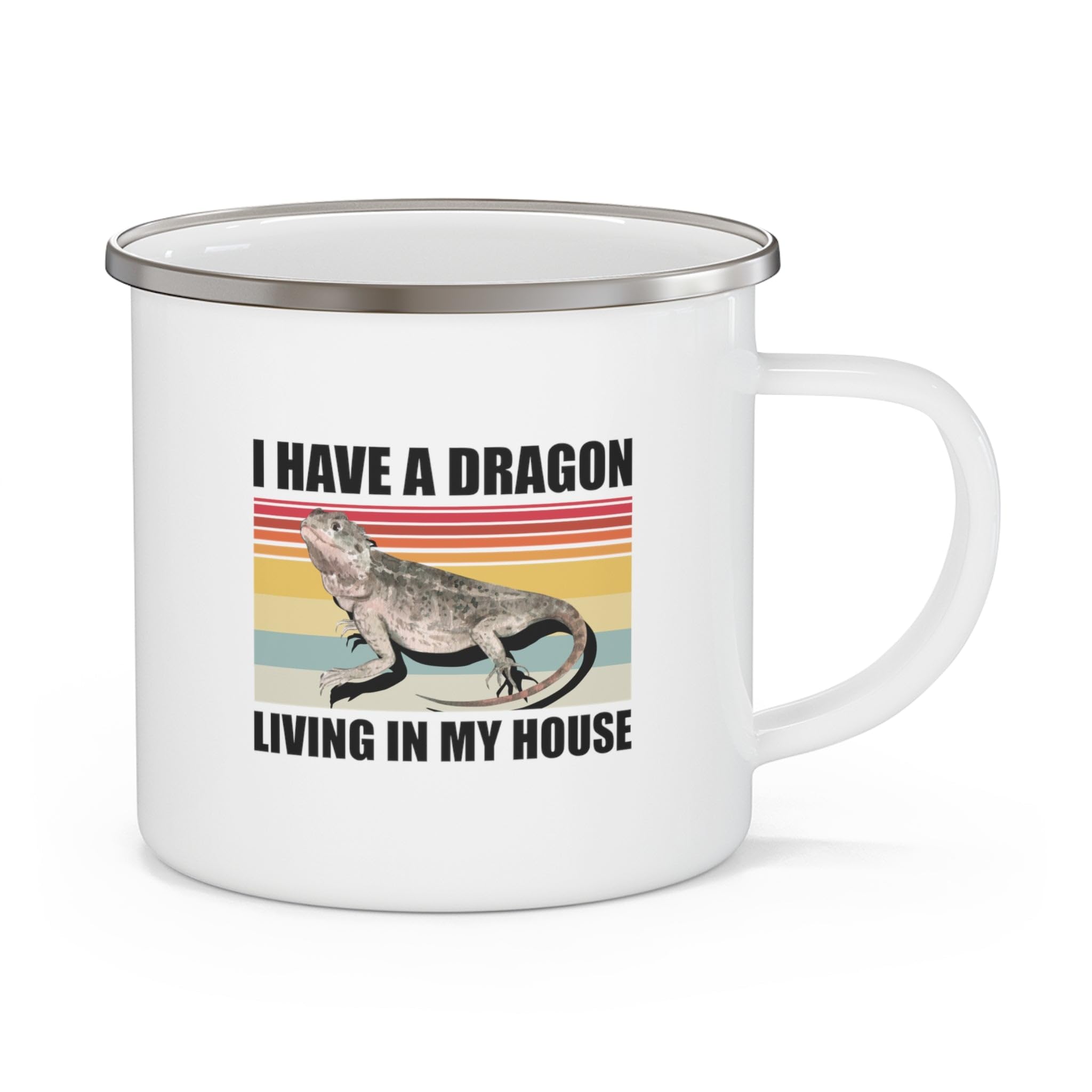 APSRA Blanket Hilarious Reptile Lounge-Lizard Viviparous Geckos Lovers Enamel Camping Mug 12Oz