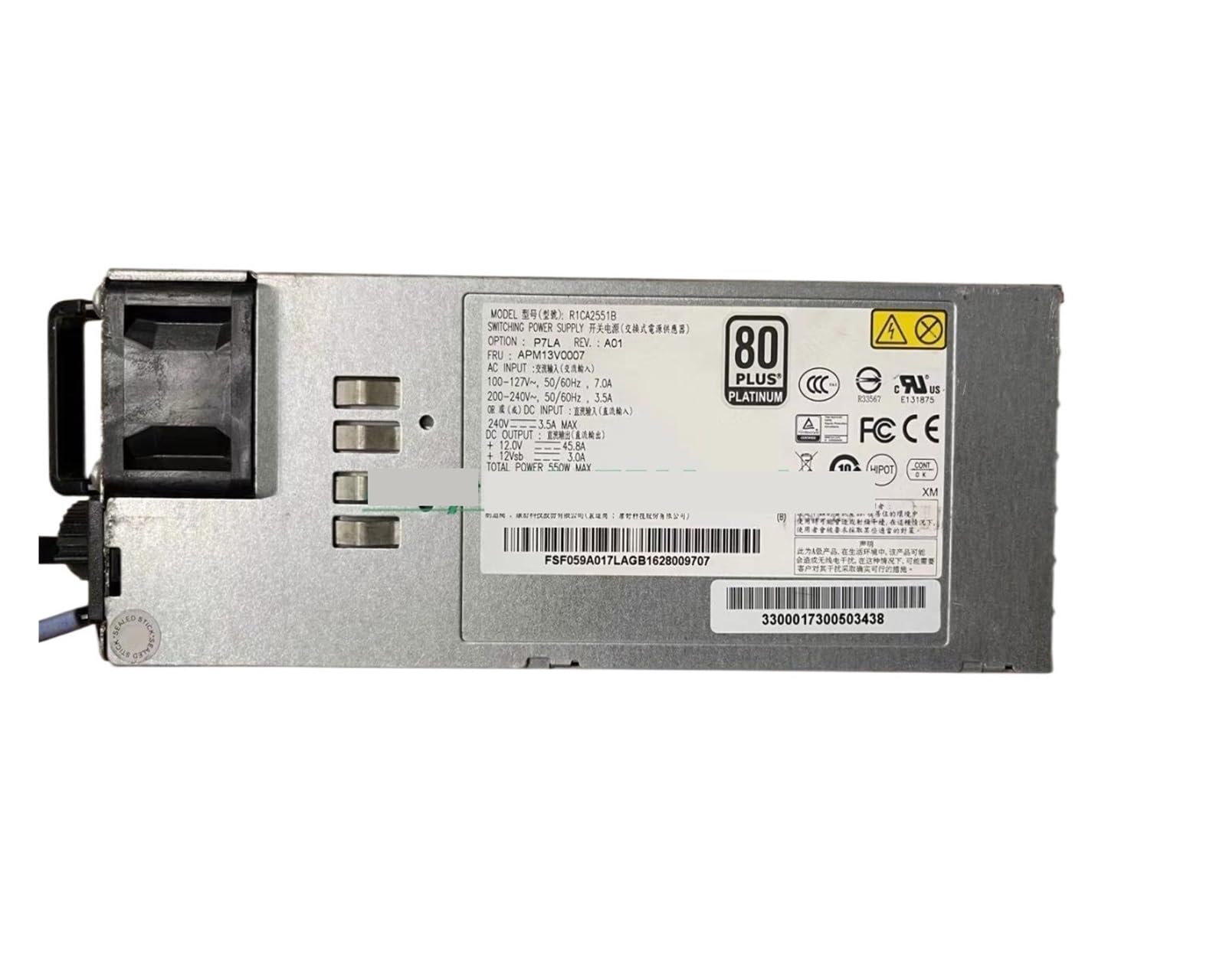 EGTDSFGJA For I620-G20 G10 A420R-G A620R-G 550W Power Supply R1CA2551A/B