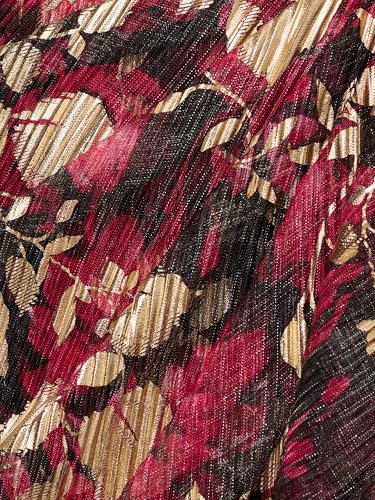 Image of Adrianna Papell Women's Crinkle Foil Wrap Dress