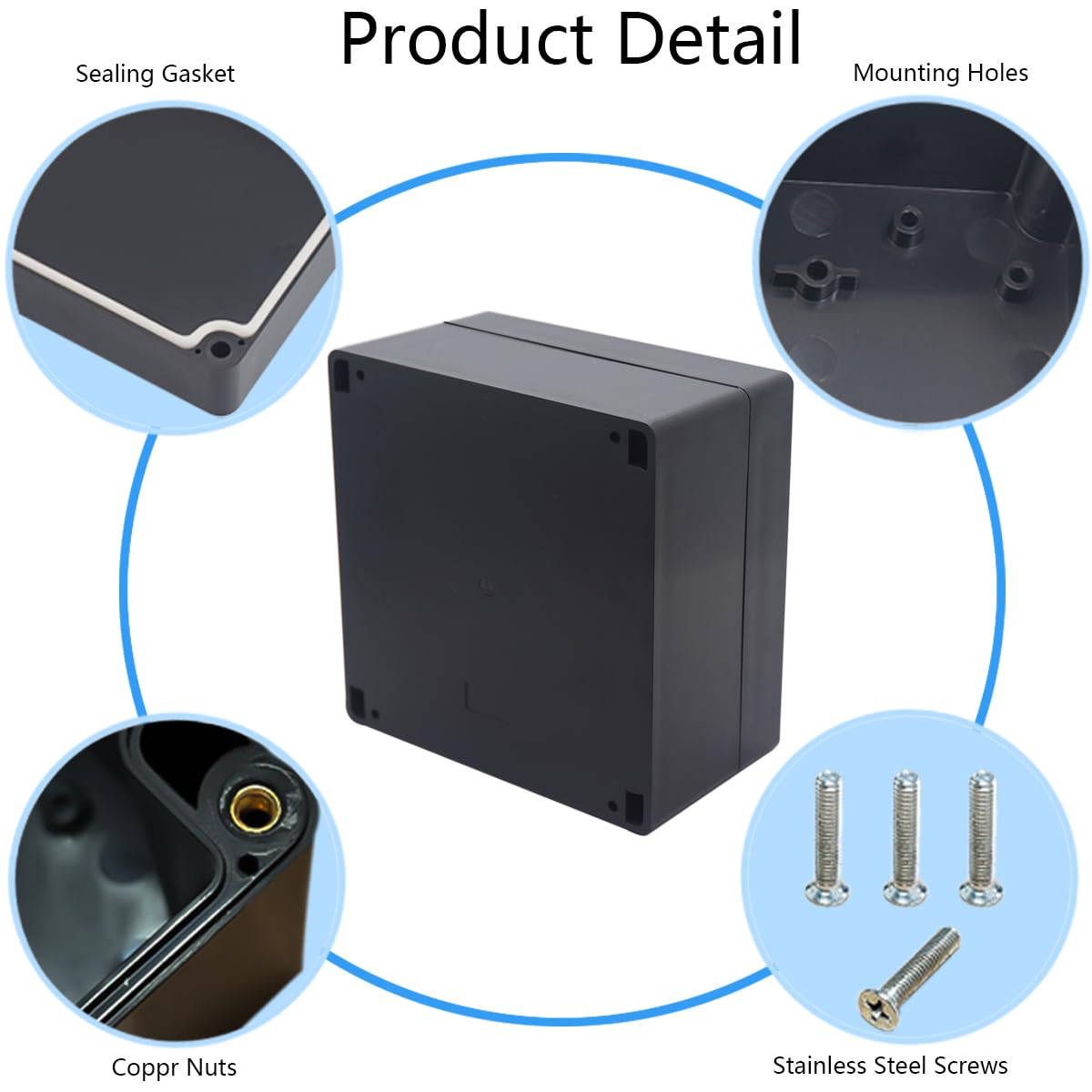 Project Box Connection Snapklik.com : Otdorpatio Project Box IP65 Waterproof Junction Box ABS ...