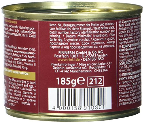 RINTI Gold Senior + Kaninchen12x185g