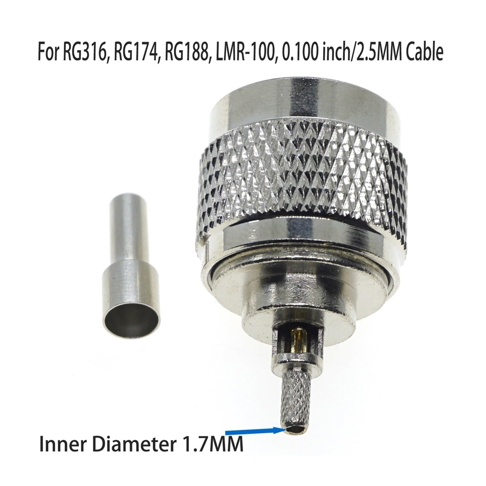 Spina N A Crimpare Per Rg58 Suhner - Foto 13
