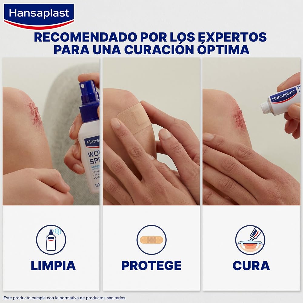 Hansaplast Universal Tira para cortar 10 x 6 cm, Apósitos impermeables transpirables, Fuerte adhesión, Gasa absorbente antiadherente, Apósitos para heridas multiusos