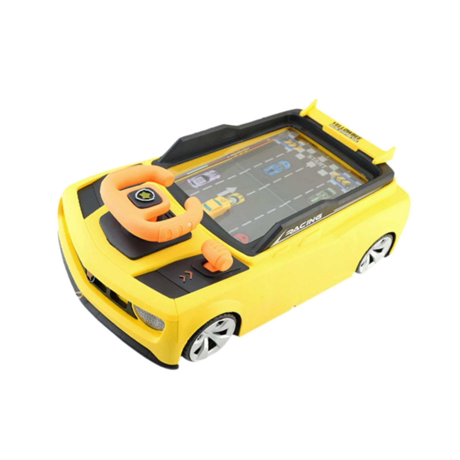 Volante Giocattolo, Volante Simulato, Giocattolo Educativo, Auto Musicale per Bambini di 3 Anni, Regalo di Compleanno, Giallo, Taglia unica