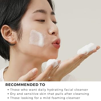DearKlairs Rich Moist Foaming Cleanser Korean Gentle Face Wash, 3.4 Fl Oz
