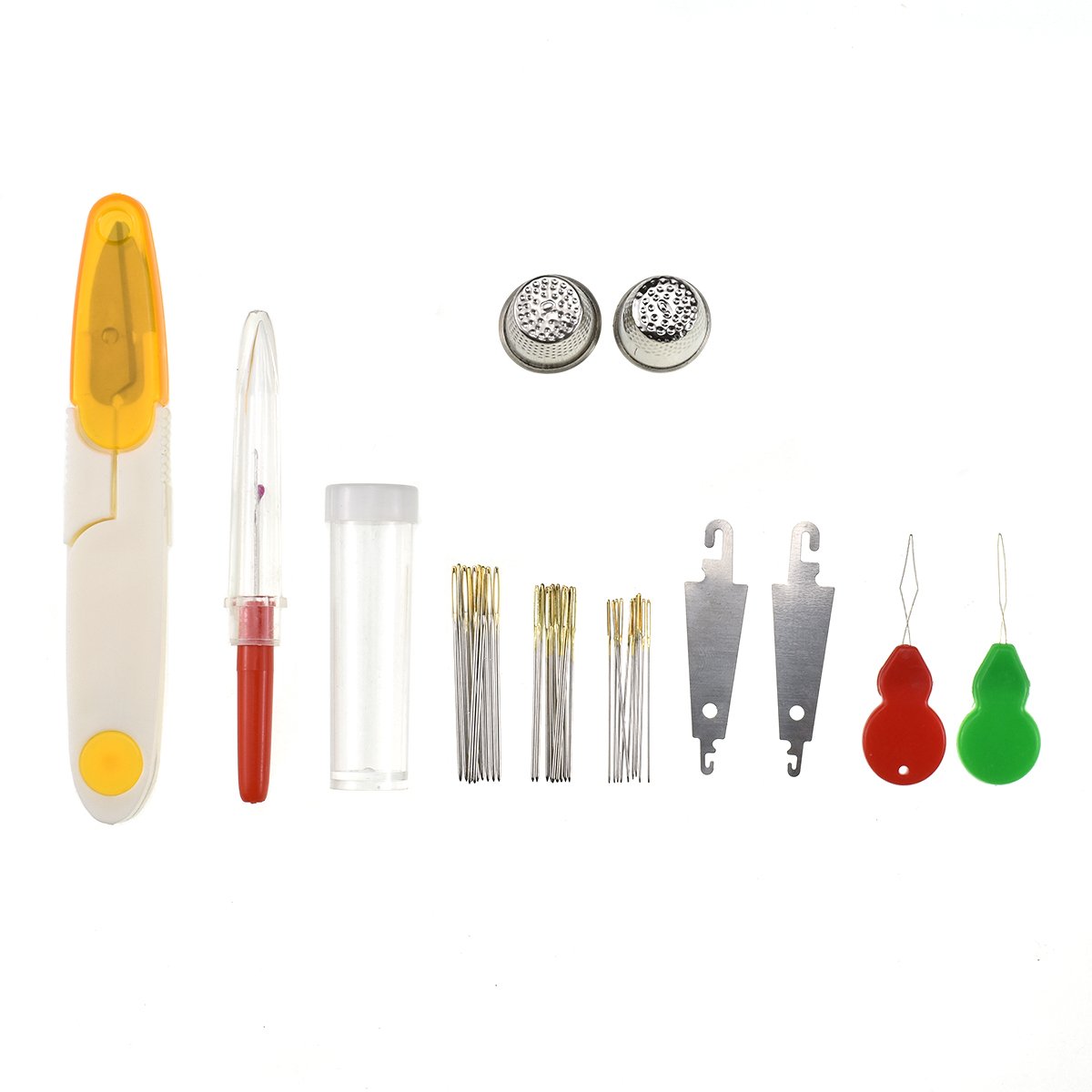 Kit di Accessori per Filo da Ricamo a Punto Croce in 100 Colori con Scatola portaoggetti per Organizer Set per Ricamo a Punto Croce