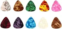 10 Palhetas de Guitarra e Ukulele de Celuloide Multicoloridas de 0,46 mm