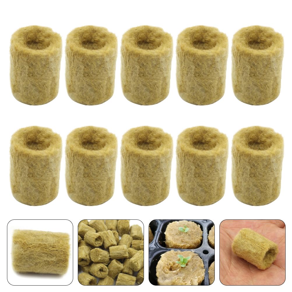Roccia Cubi di Lana 50 PCS Grow Cubes Lane di Roccia Starter Mini Blocks Suite Mezzo di Coltura Fuori Suolo (Color : 50pcs)