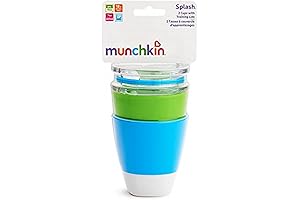 Munchkin Splash Open Cup for Toddlers - Spill-Resistant Strawless Drinking