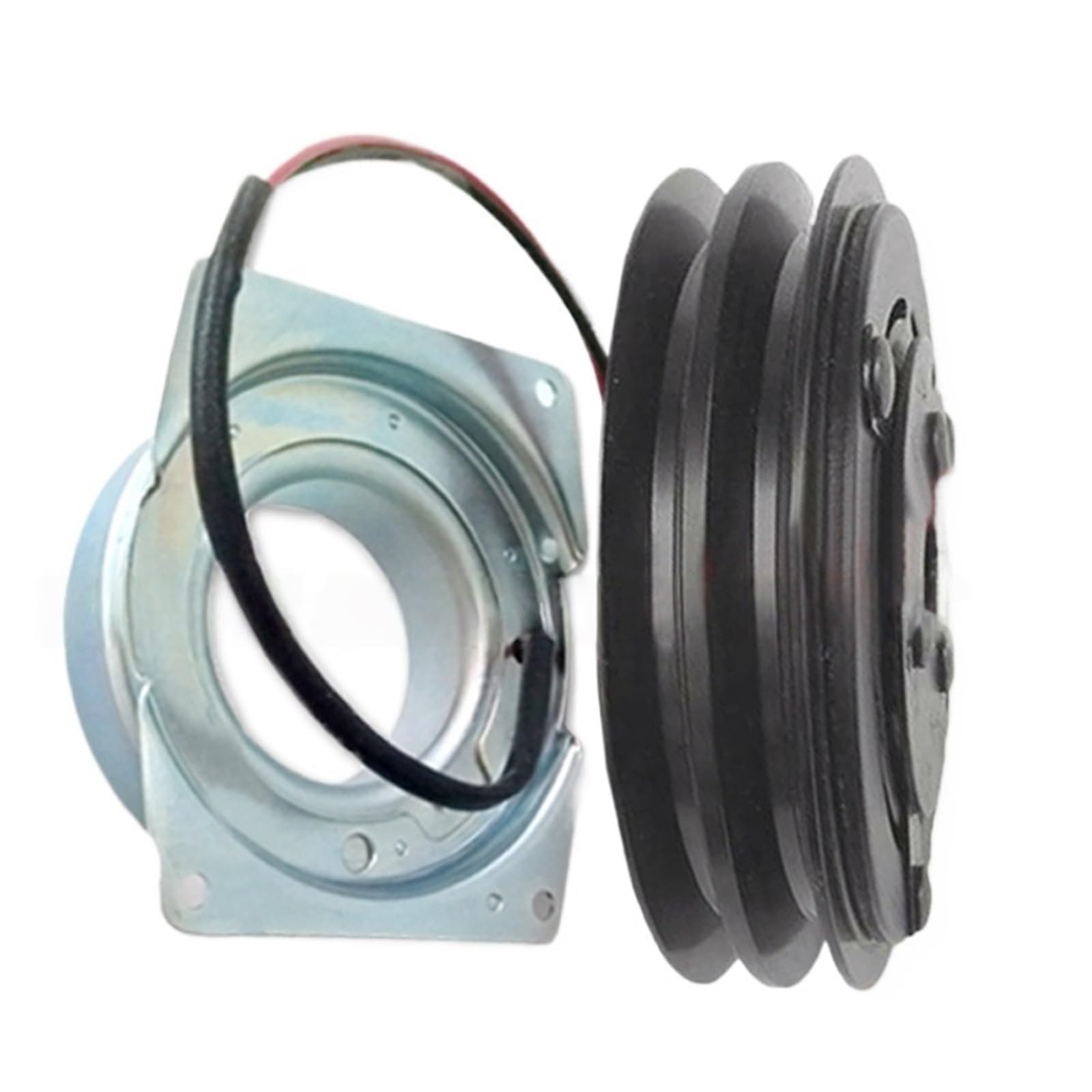 AC Compressor Clutch Kit AC Compressor Clutch Air Conditioning Compressor Clutch Assembly 2Grooves 152MM 12 Voltage