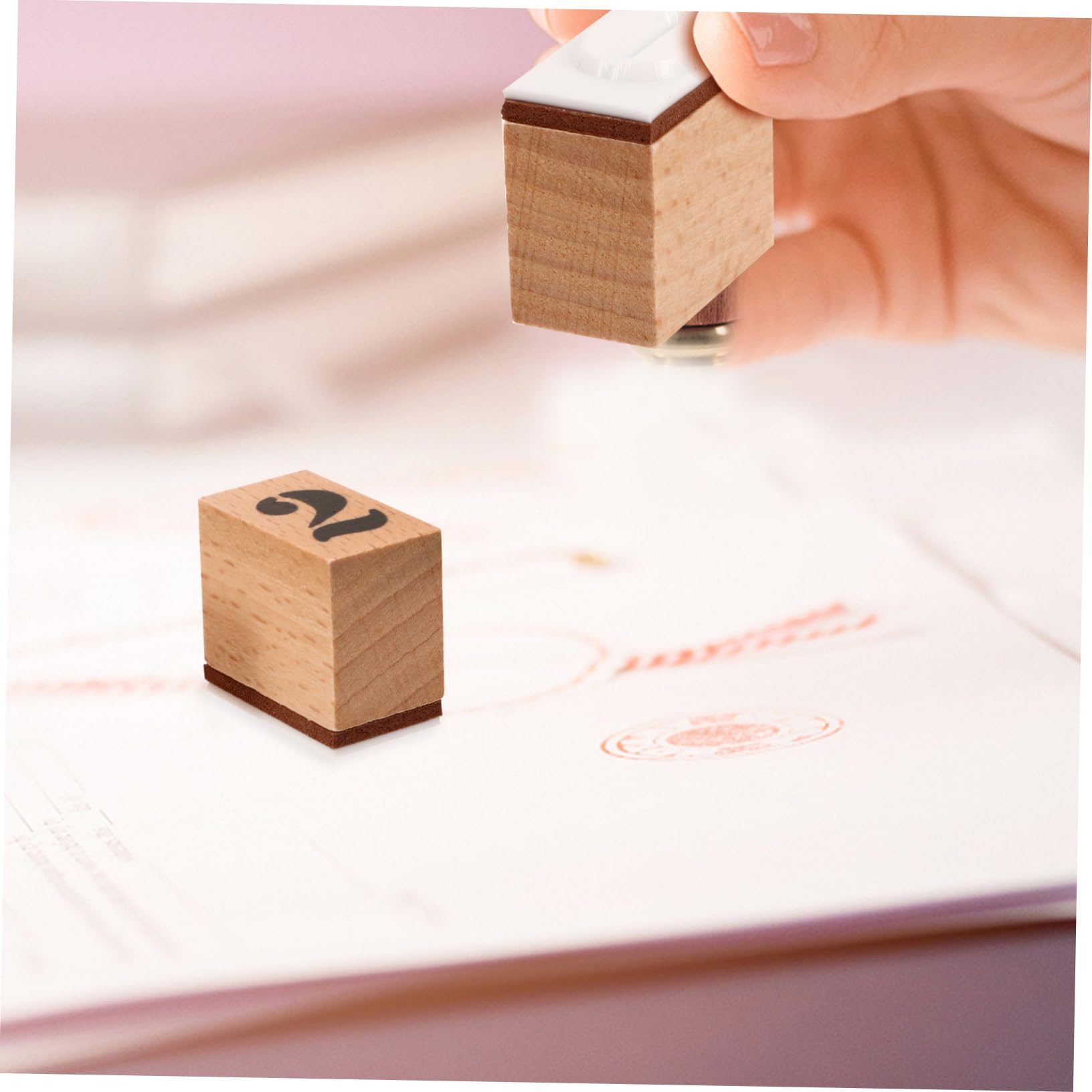 4sätze Holzstempeln Mit Zahlen Handgefertigte Dekorative Stempel Für Diy-projekte Tagebuch Und Scrapbooking-werkzeuge Bastelzubehör Für Erwachsene